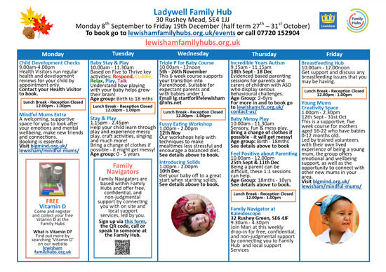 FH Timetable Sept - Dec 25