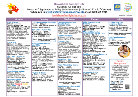 Updated Timetable 290925