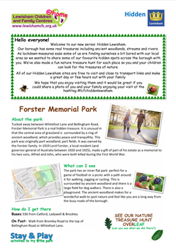 forster memorial park leaflet