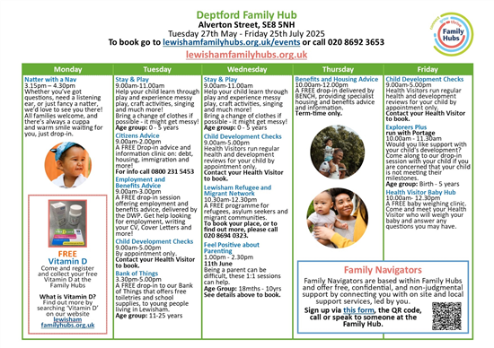 June - July Timetable 25
