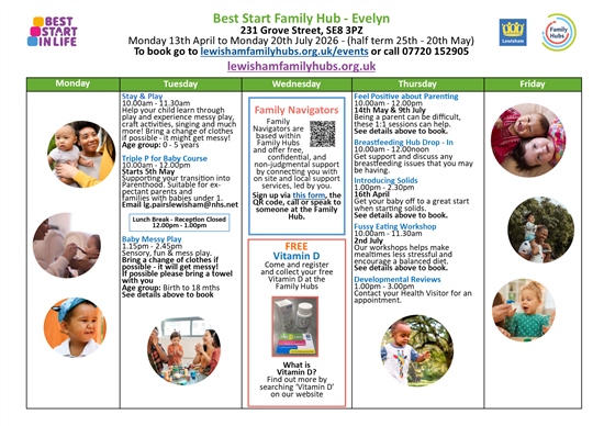 Evelyn Spring 2026 Timetable