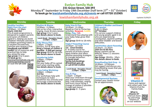 Updated Timetable 290925