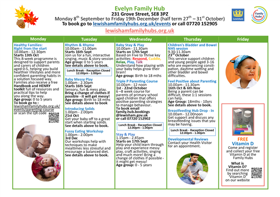 FH Timetable Sept - Dec 25