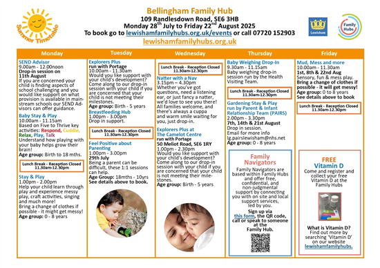 Summer 25 Timetable