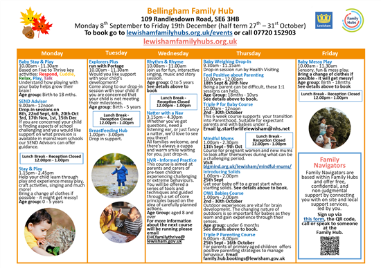 FH Timetable Sept - Dec 25