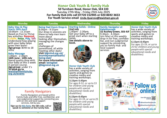 June - July Timetable 25