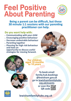 Feel postivite about parenting poster