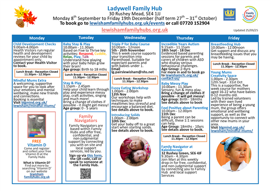 Updated Timetable 290925